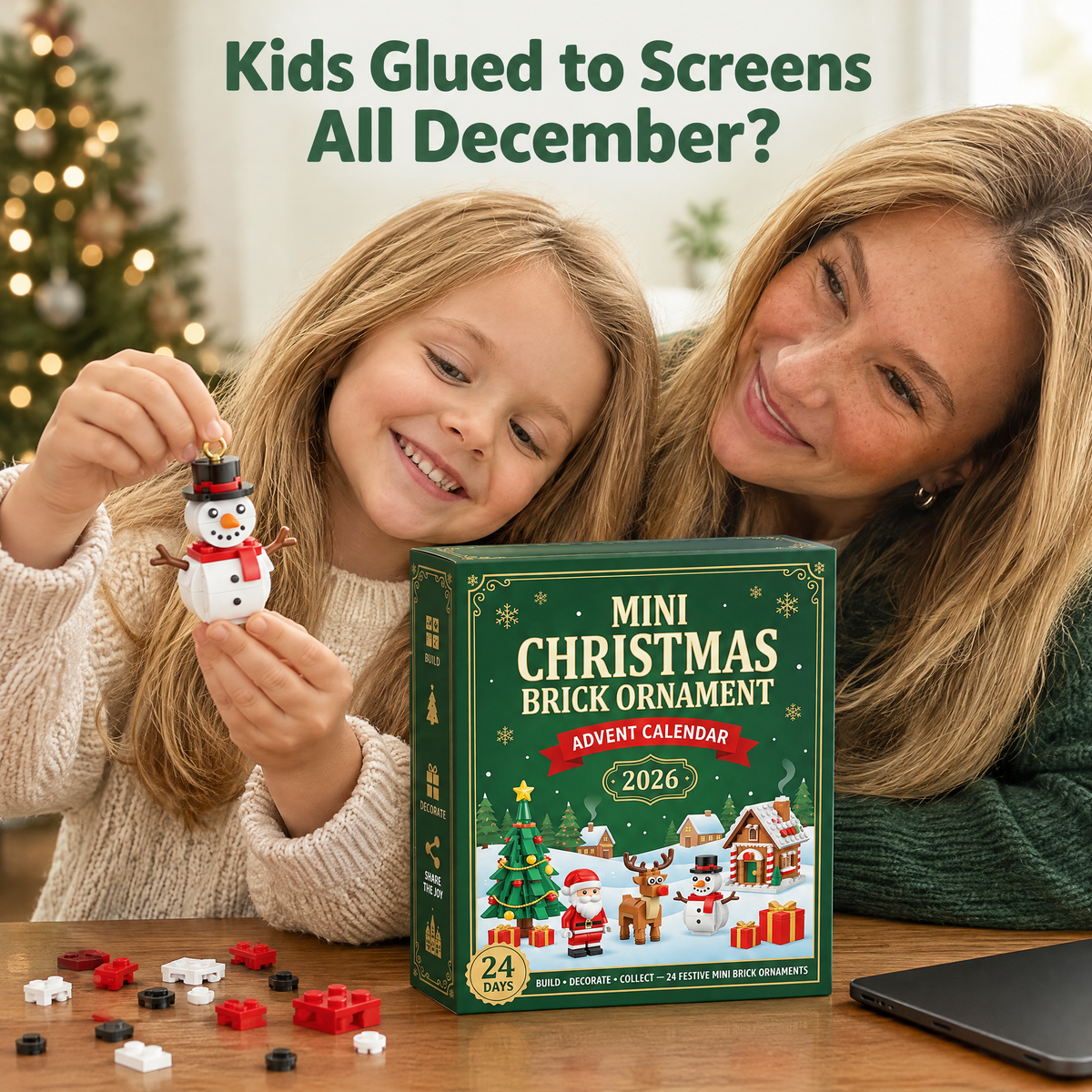 Kids glued to screens all December
